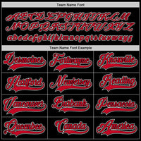 Custom Hockey Jersey - Black Red-White