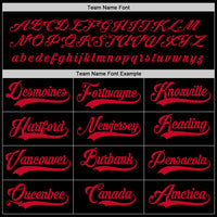 Custom Hockey Jersey - Black Red