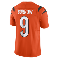 Cincinnati Bengals Joe Burrow Orange Limited Jersey
