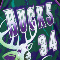Milwaukee Bucks Ray Allen 1996 Team Marble Swingman Jersey - Green