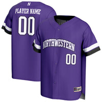 Northwestern Wildcats Personalized Collegiate Baseball Fashion Jersey - Purple