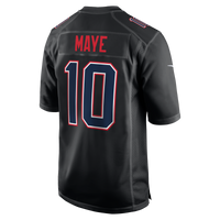 New England Patriots Drake Maye Carbon Black Fashion Game Jersey