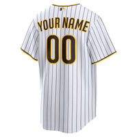 San Diego Padres White Home Replica Custom Jersey