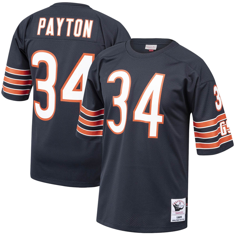 Chicago Bears 1985 Walter Payton Navy Authentic Throwback Retired Player Jersey