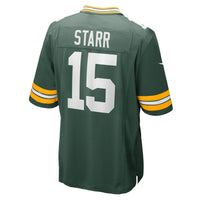 Green Bay Packers Bart Starr Green Retired Player Game Jersey