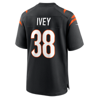 Cincinnati Bengals DJ Ivey Black Team Game Jersey