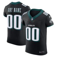 Philadelphia Eagles Black Alternate Elite Custom Jersey
