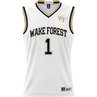 #1 Wake Forest Demon Deacons Lightweight Basketball Jersey - White