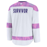 Buffalo Sabres White Hockey Fights Cancer Survivor Practice Jersey