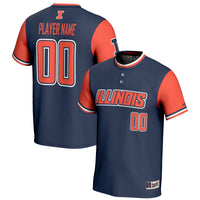 Illinois Fighting Illini NIL Pick-A-Player Lightweight Softball Jersey - Navy