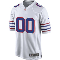 Buffalo Bills White Alternate Custom Game Jersey
