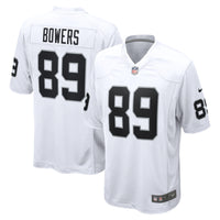 Las Vegas Raiders Brock Bowers White Game Jersey