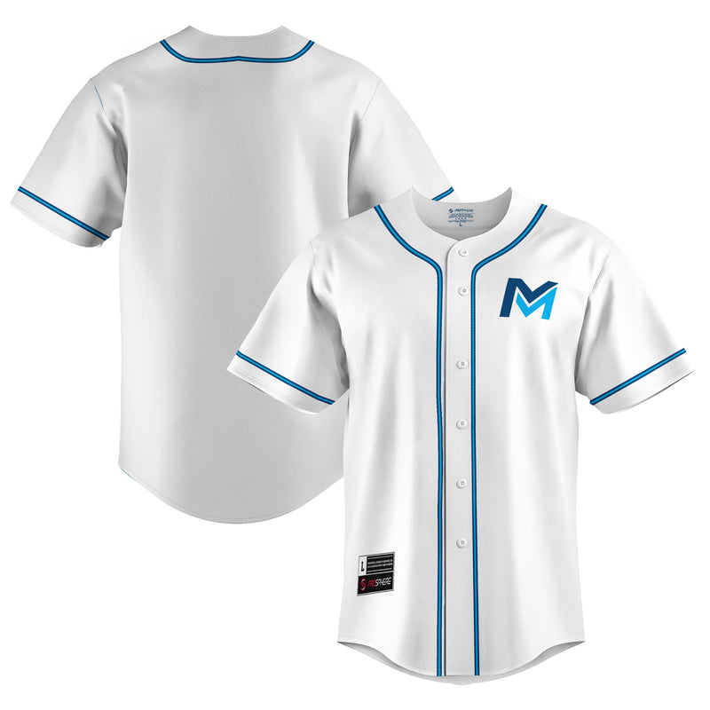 Mid Michigan College Lightweight Baseball Jersey - White
