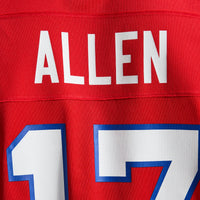 Buffalo Bills Josh Allen Red Alternate Game Jersey
