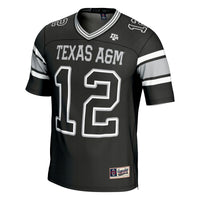 #12 Texas A&M Aggies Football Lightweight Fashion Jersey - Black