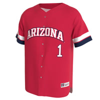 Arizona Wildcats Lightweight Collegiate Baseball Fashion Jersey - Red