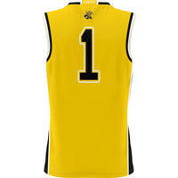 Wichita State Shockers #1 Basketball Jersey - Yellow