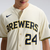Milwaukee Brewers William Contreras Cream Home Limited Player Jersey