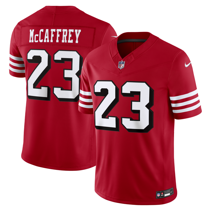 San Francisco 49ers Christian McCaffrey Scarlet Alternate Stitched Limited Jersey