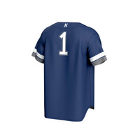 #1 Nevada Wolf Pack Lightweight Collegiate Baseball Fashion Jersey - Navy