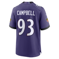 Baltimore Ravens Calais Campbell Purple Team Game Jersey