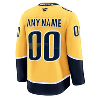 Nashville Predators Gold Home Premium Custom Jersey