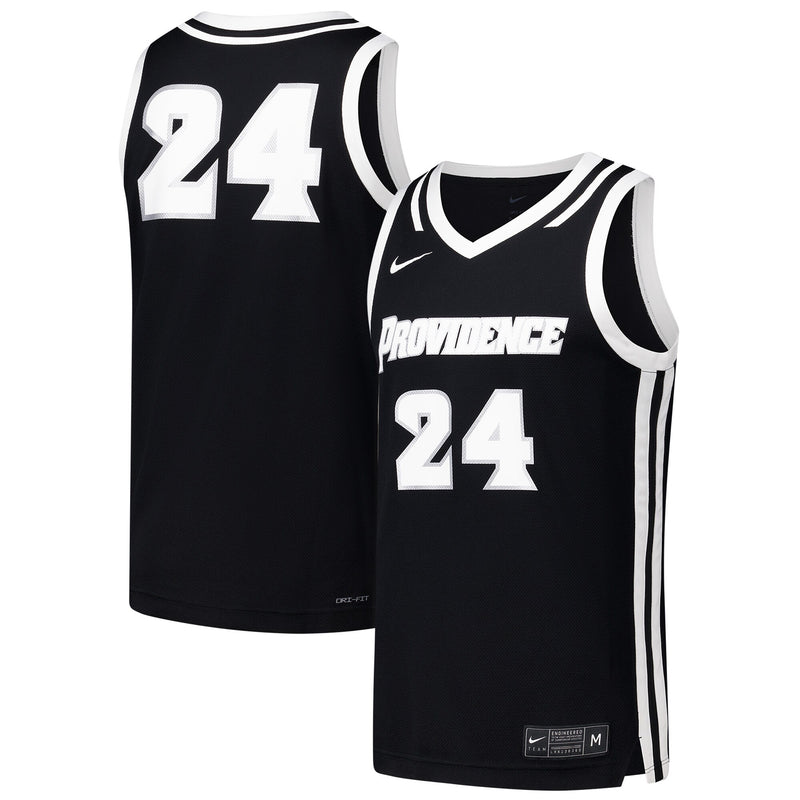 #24 Providence Friars Replica Basketball Jersey - Black