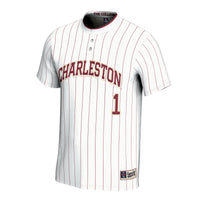 Charleston Cougars Lightweight Collegiate Softball Fashion Jersey - White