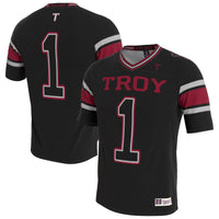 Troy University Trojans Lightweight Collegiate Football Blackout Fashion Jersey