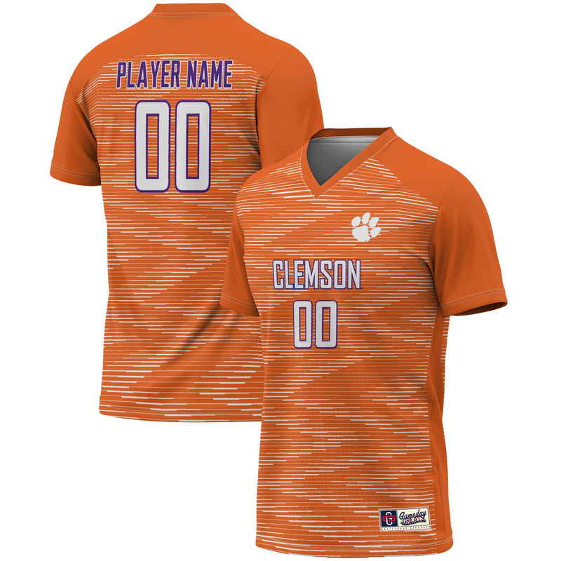 Clemson Tigers Pick-A-Player NIL Lightweight Soccer Jersey - Orange