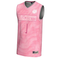 #1 UMass Minutemen Lightweight Basketball Jersey - Pink