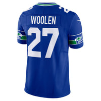 Seattle Seahawks Tariq Woolen Royal Alternate Limited Jersey