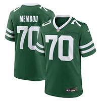 New York Jets Armand Membou Green Team Game Jersey