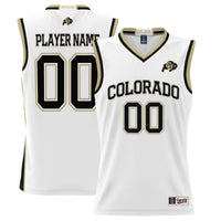 Colorado Buffaloes Lightweight NIL Pick-A-Player Basketball Jersey - White