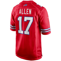 Buffalo Bills Josh Allen Red Alternate Game Jersey