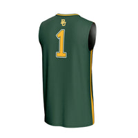#1 Baylor Bears Lightweight Collegiate Basketball Fashion Jersey - Green