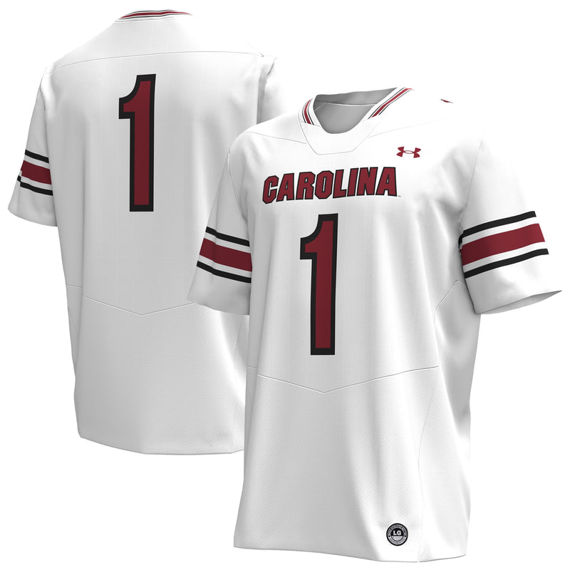 #1 South Carolina Gamecocks Replica Football Jersey - White