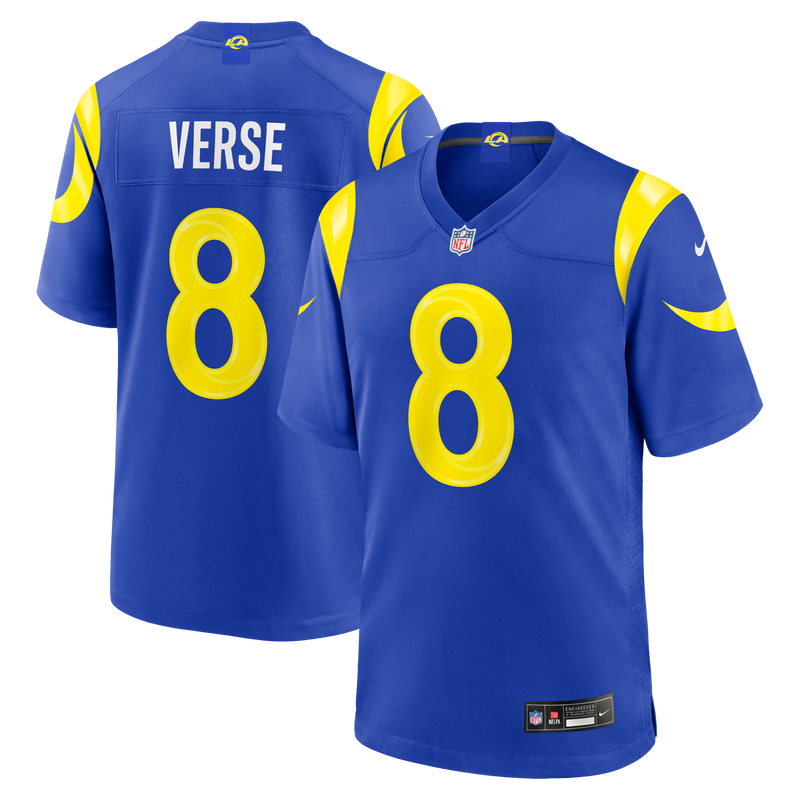 Los Angeles Rams Jared Verse Royal Team Game Player Jersey