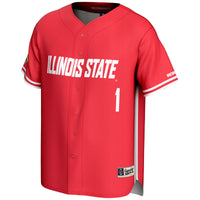#1 Illinois State Redbirds Lightweight Baseball Jersey - Red