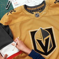 Vegas Golden Knights Gold Home Authentic Pro Custom Jersey