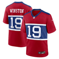 New York Giants Jameis Winston Century Red Alternate Game Jersey