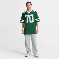 New York Jets Armand Membou Green Team Game Jersey