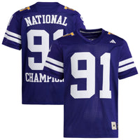 Washington Huskies 1991 National Championship Anniversary Icon Football Jersey - Purple