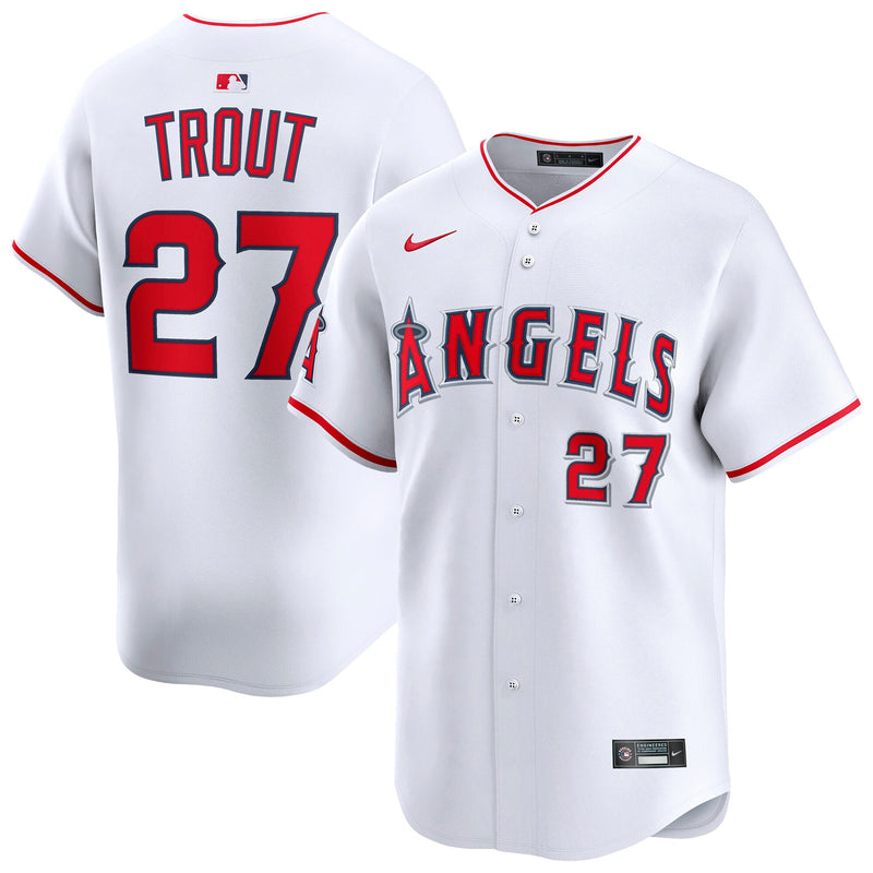 Los Angeles Angels Mike Trout White Home Limited Player Jersey