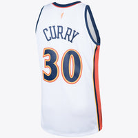 Golden State Warriors 2009 Steph Curry Hardwood Classics Home Swingman Jersey - White
