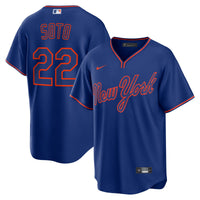 New York Mets Juan Soto Royal Alternate Replica Player Jersey