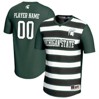 Michigan State Spartans Collegiate Soccer NIL Pick-A-Player Fashion Jersey - Green/Black