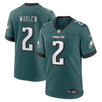 Philadelphia Eagles Tariq Woolen Midnight Green Team Game Jersey
