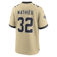 New Orleans Saints Tyrann Mathieu Gold Gameday Golds Alternate Game Player Jersey