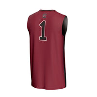 #1 South Carolina Gamecocks Lightweight Collegiate Basketball Fashion Jersey - Garnet